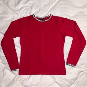 NWOT Burberry Long Sleeve Tee Shirt